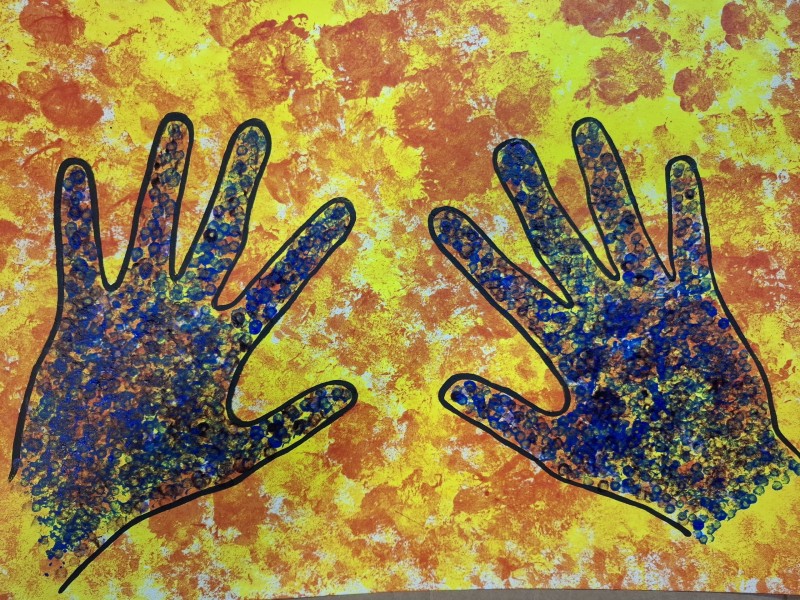 Acrylic Painting: Color and Mark Making Exploration (Grades 1-2) (4 sessions)