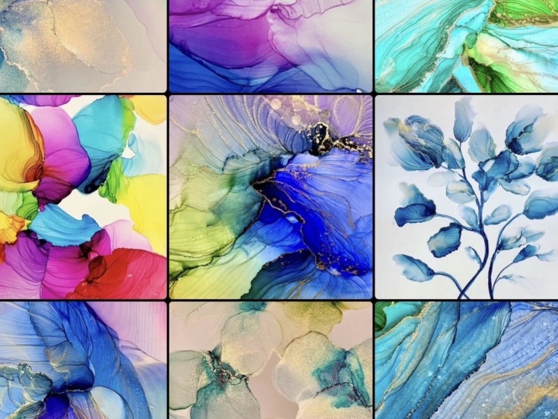 Alcohol Inks: Fluid Magic (7 sessions)