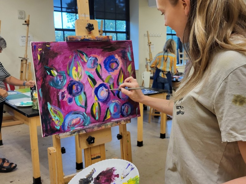 Beginner Abstract Painting in Acrylics (3 sessions)