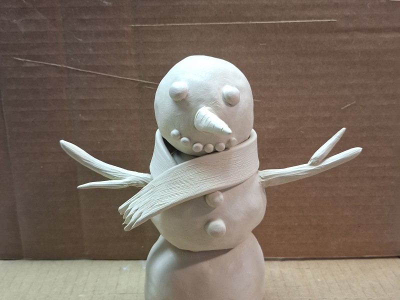 Ceramics: Handbuilding- Snowmen and Ornaments (3 Sessions)