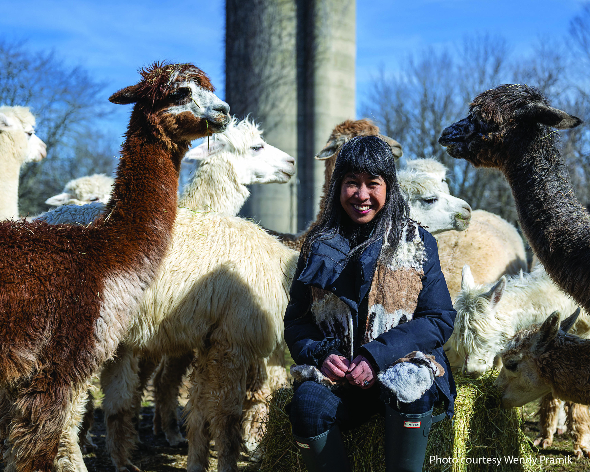 Celeste Malvar-Stewart with animals
